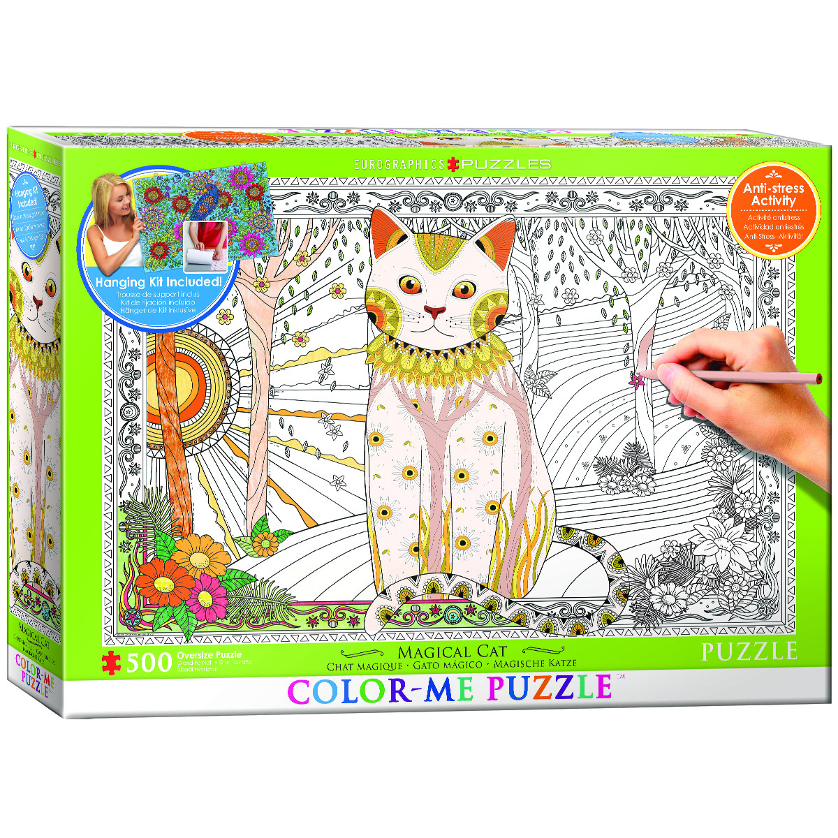 Magic Cat (Color-Me Puzzle) Cats Jigsaw Puzzle