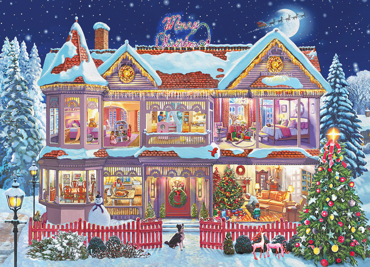 Getting Ready for Christmas Winter Jigsaw Puzzle