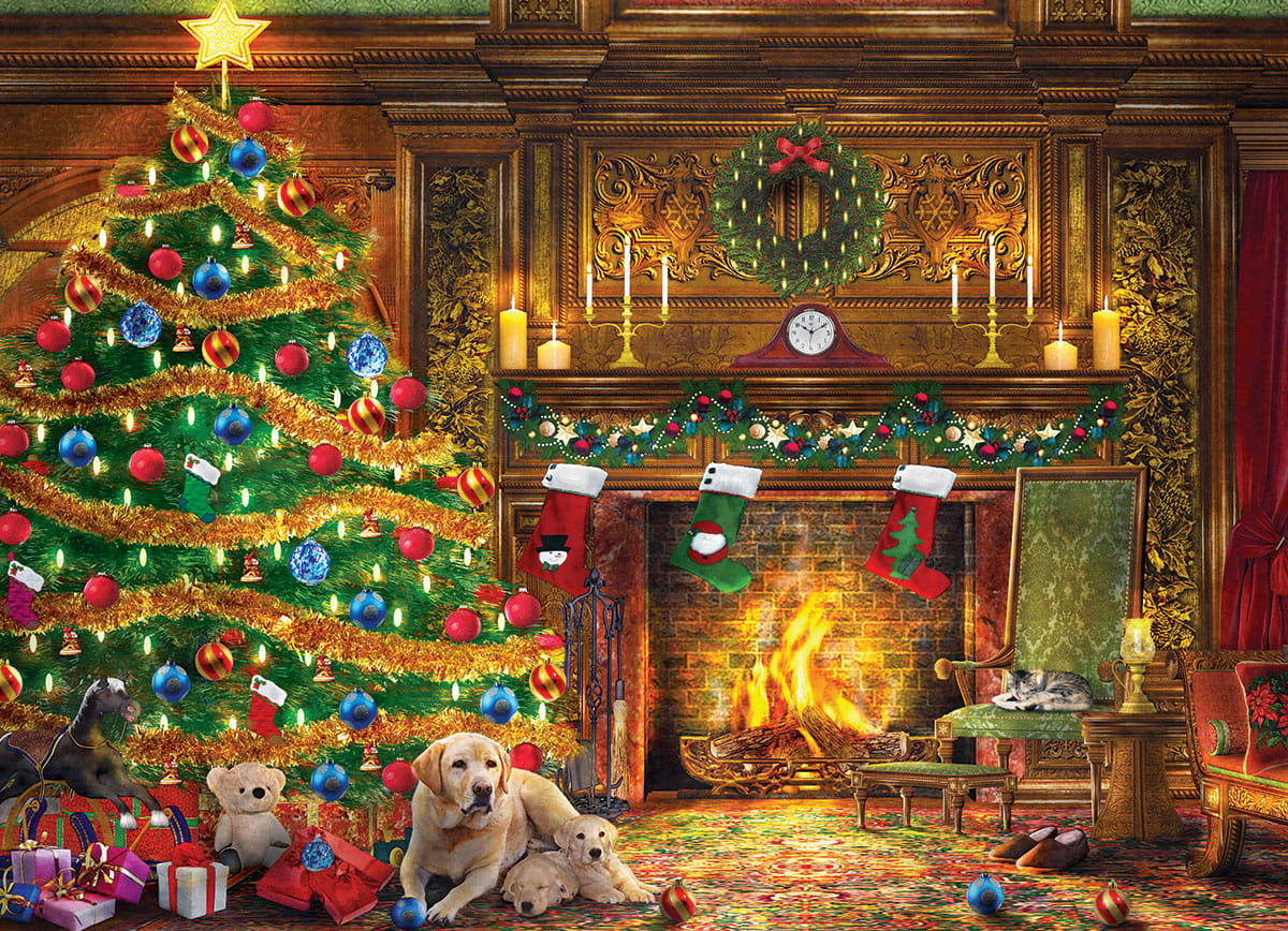 Festive Labs Dogs