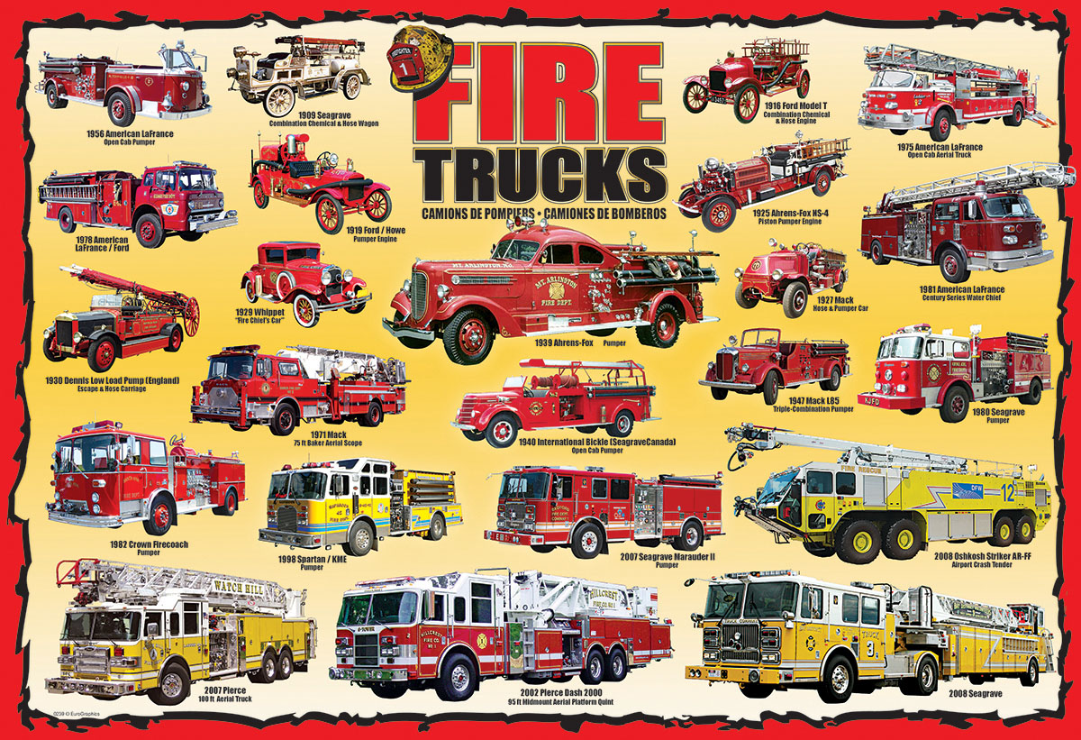 Fire Trucks Vehicles Jigsaw Puzzle
