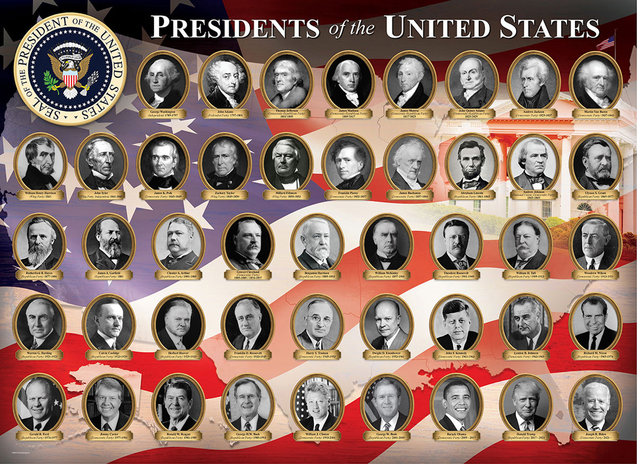 Presidents of the United States Fourth of July Jigsaw Puzzle