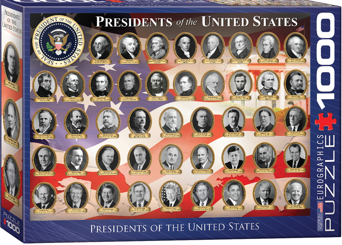 Presidents Of The United States 1000 Pieces Eurographics Serious Puzzles 4161