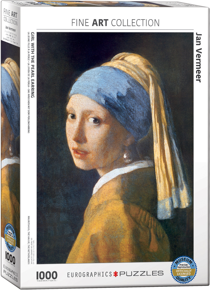 Girl with the Pearl Earring, 1000 Pieces, Eurographics | Serious Puzzles