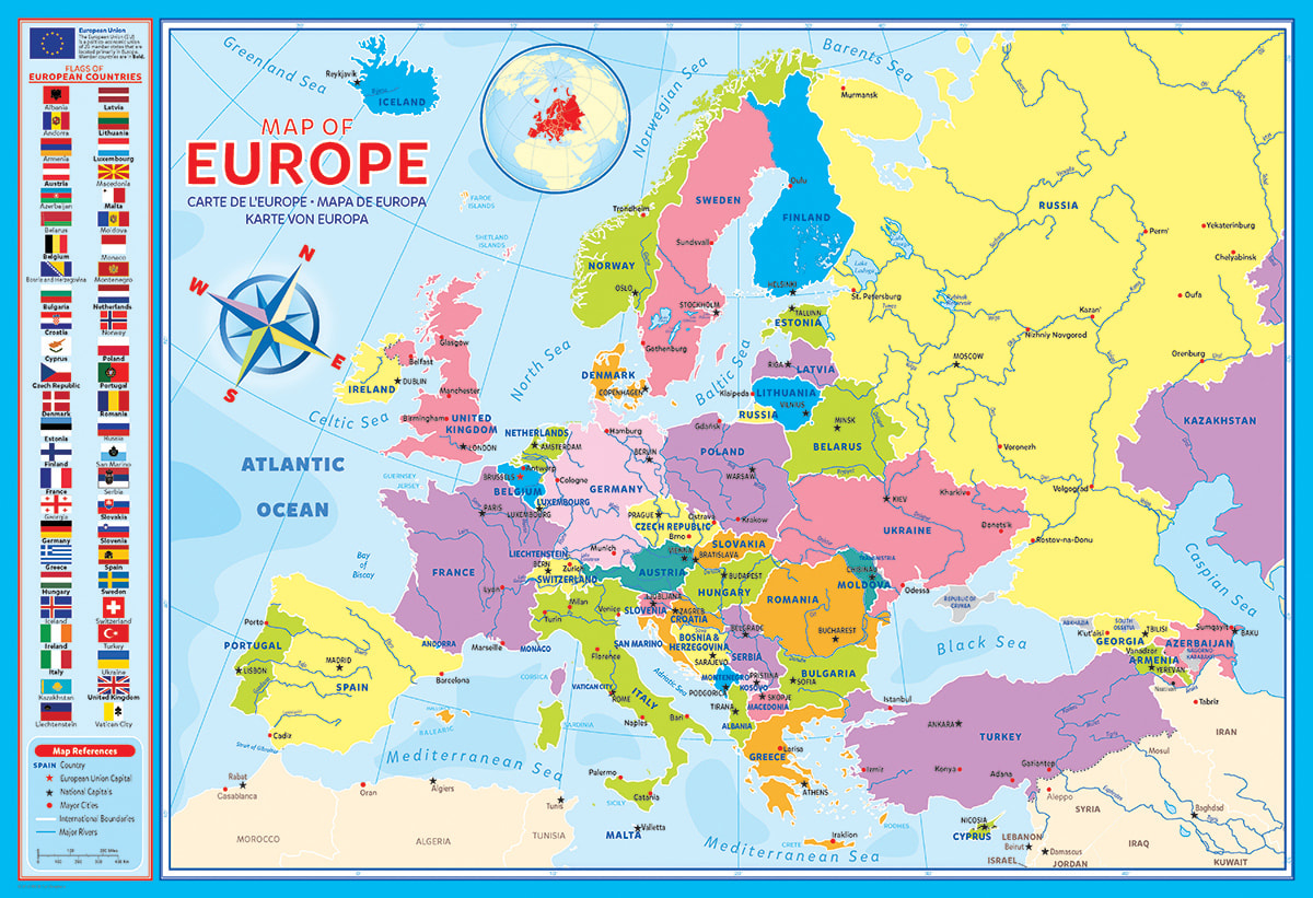 Map of Europe Educational