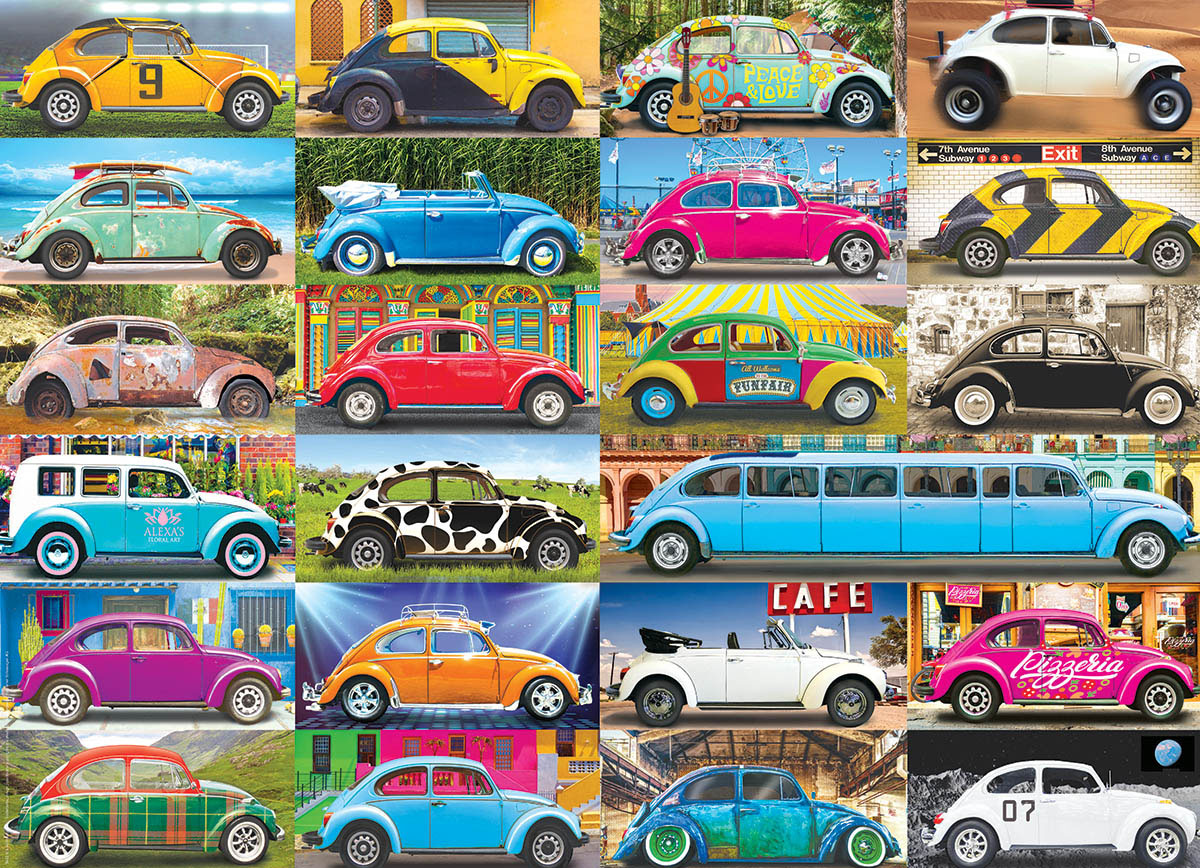 VW Beetle Gone Places Travel Jigsaw Puzzle