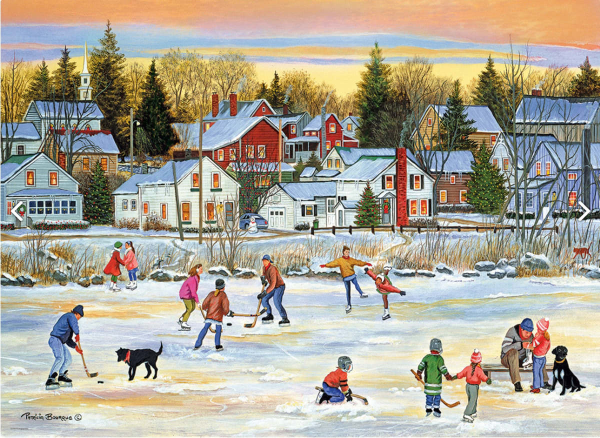 Evening Skating Winter