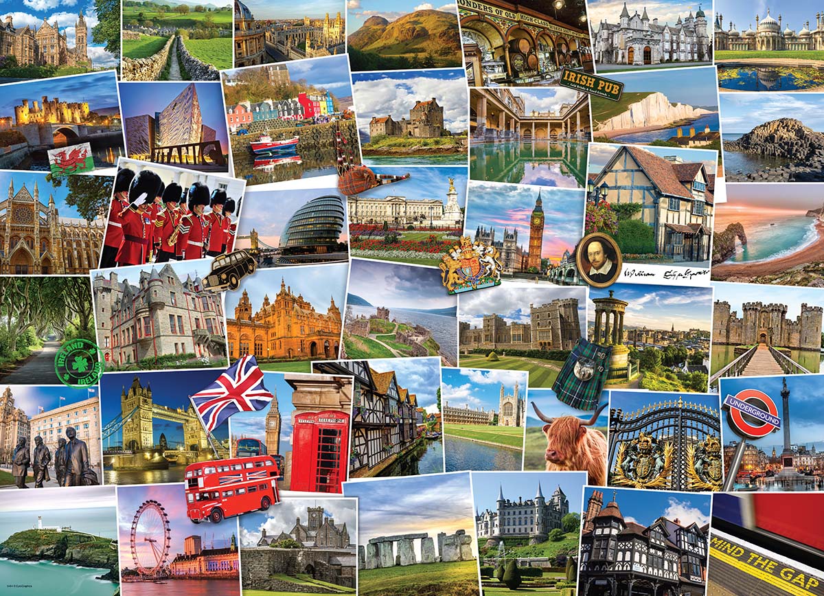 Globetrotter United Kingdom Travel Jigsaw Puzzle