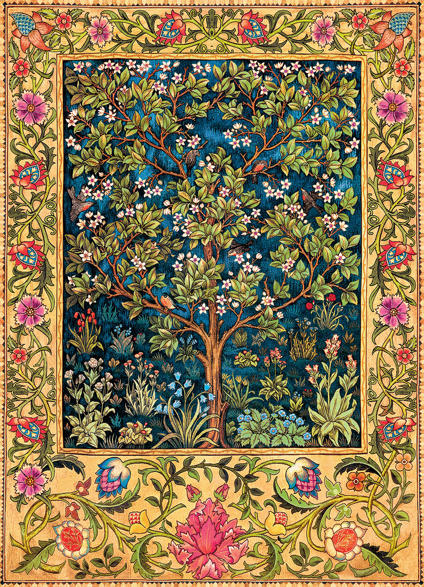 Tree of Life Tapestry Fine Art Jigsaw Puzzle