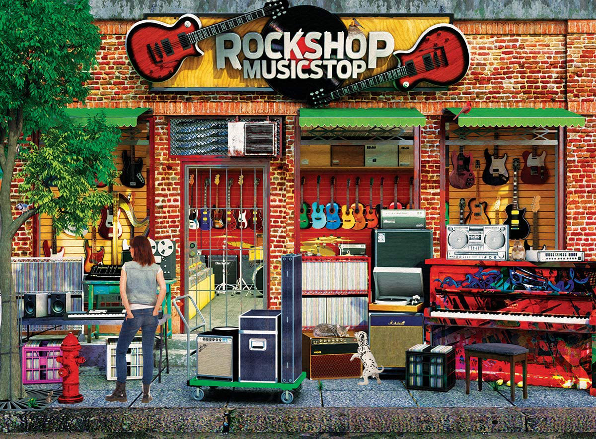 Rock Shop Music Jigsaw Puzzle