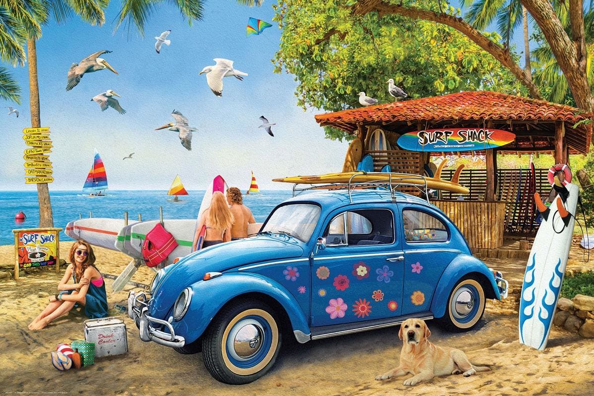 VW Beetle Surf Shack Car