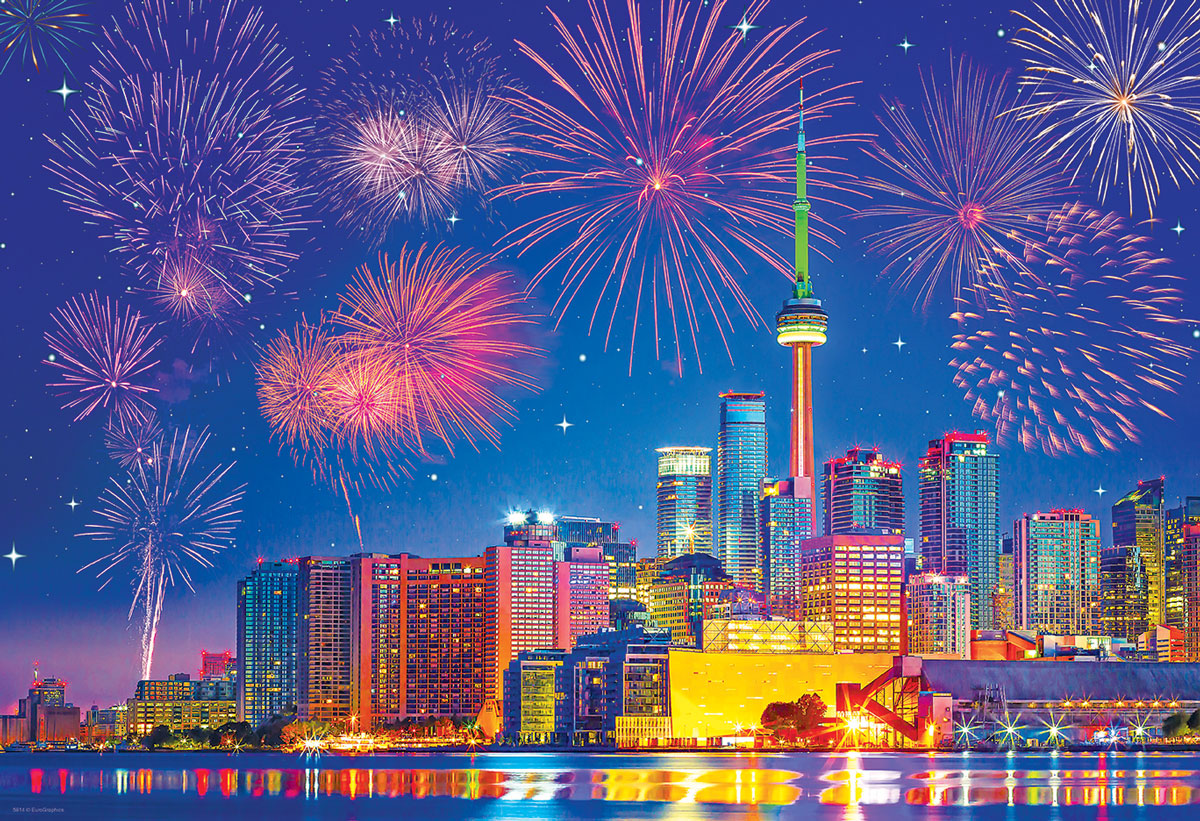 Toronto Fireworks Canada Jigsaw Puzzle