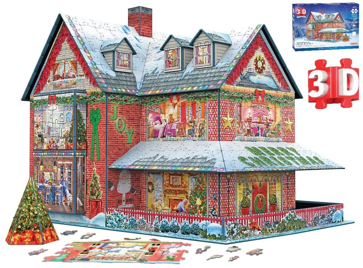 3D Puzzle - Christmas House Christmas