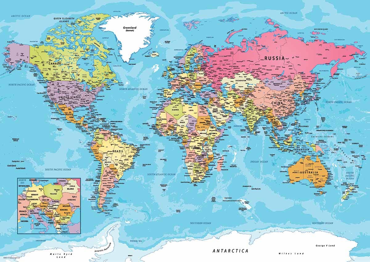 Map of the World - Scratch and Dent