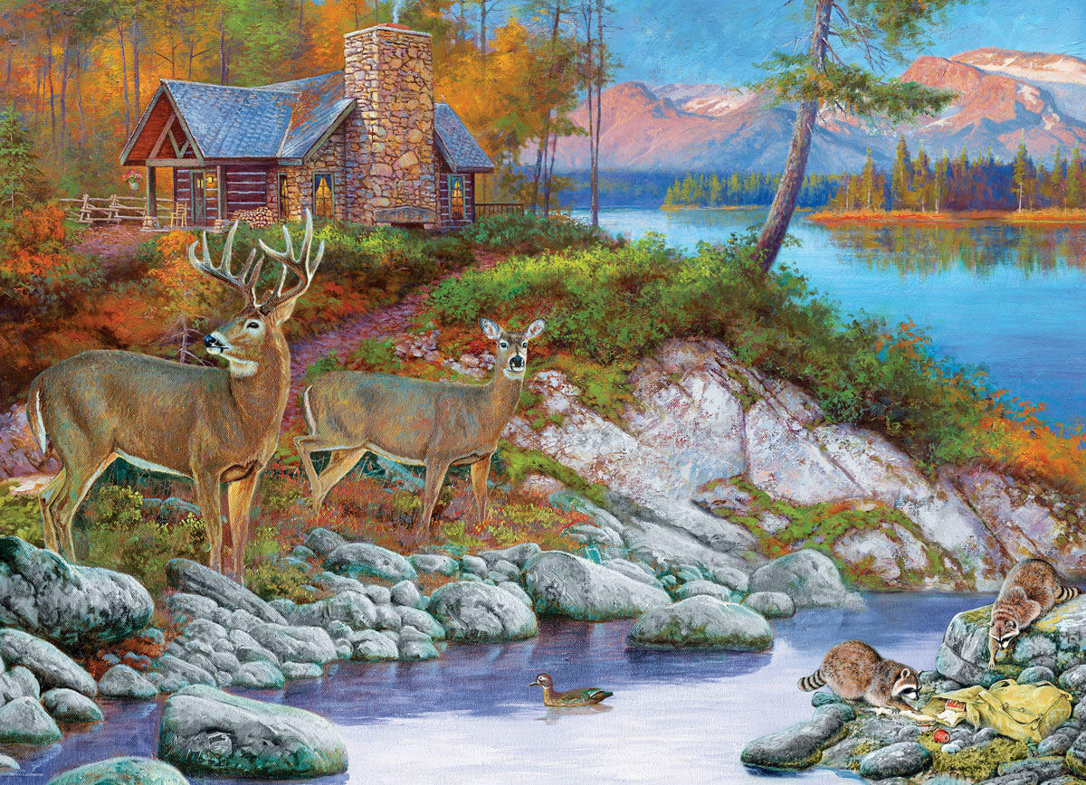 Cabin Visitors Forest Animal