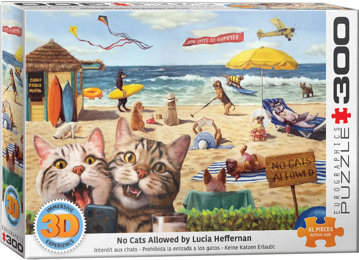 No Cats Allowed 3D Lenticular
