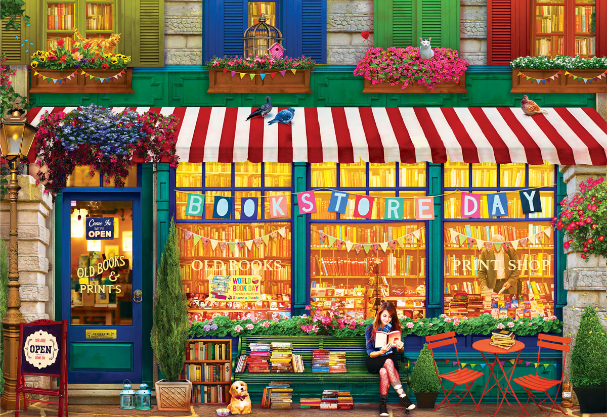 The Old Bookstore Books & Reading Jigsaw Puzzle