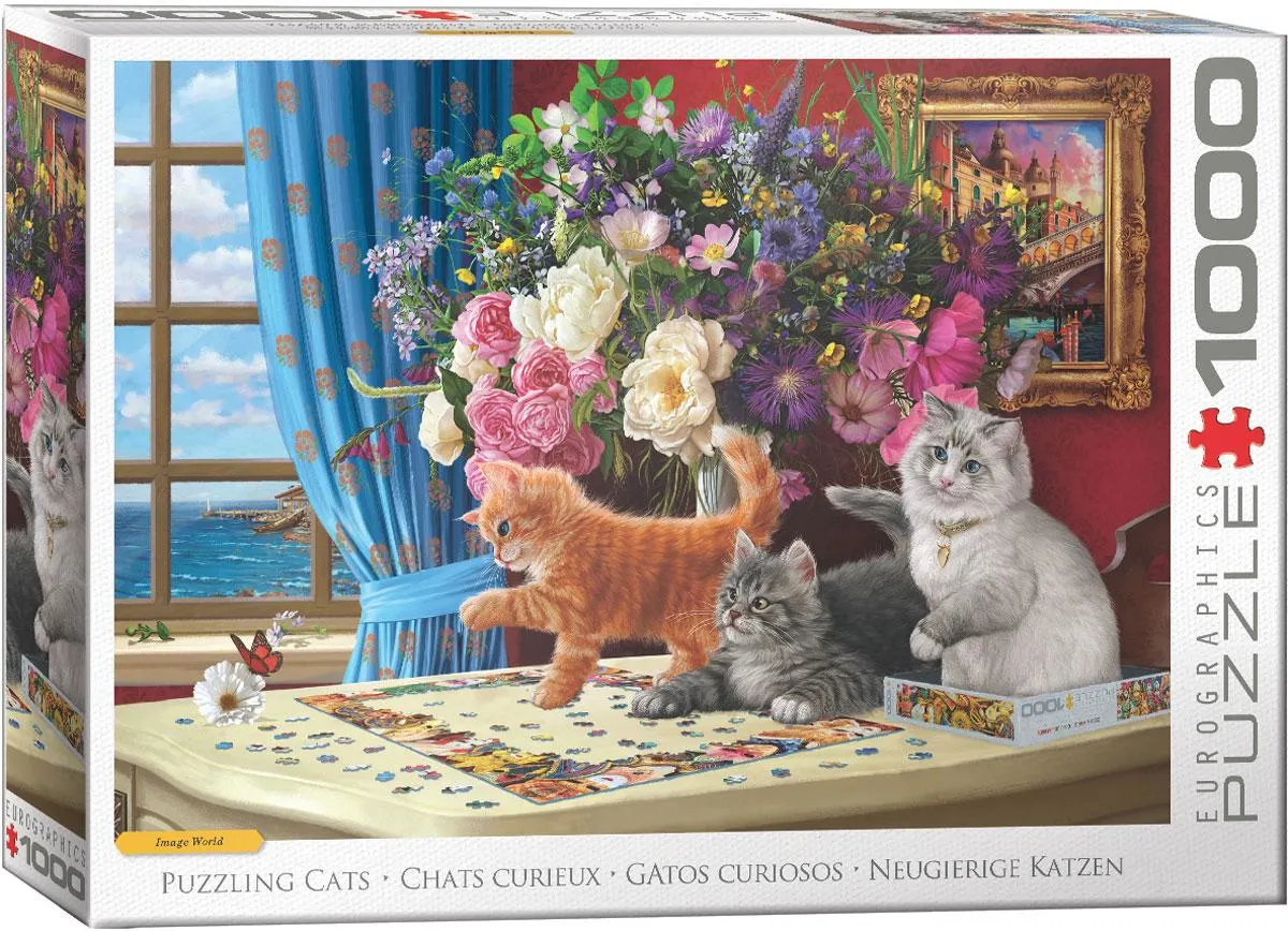 Curious Puzzling Cats