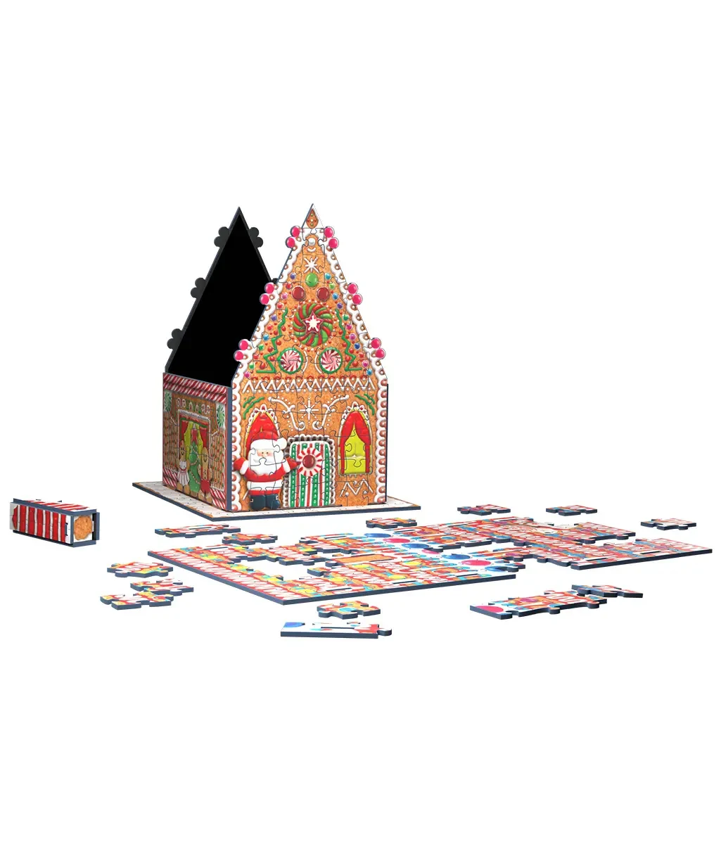 3D Puzzle - Gingerbread House