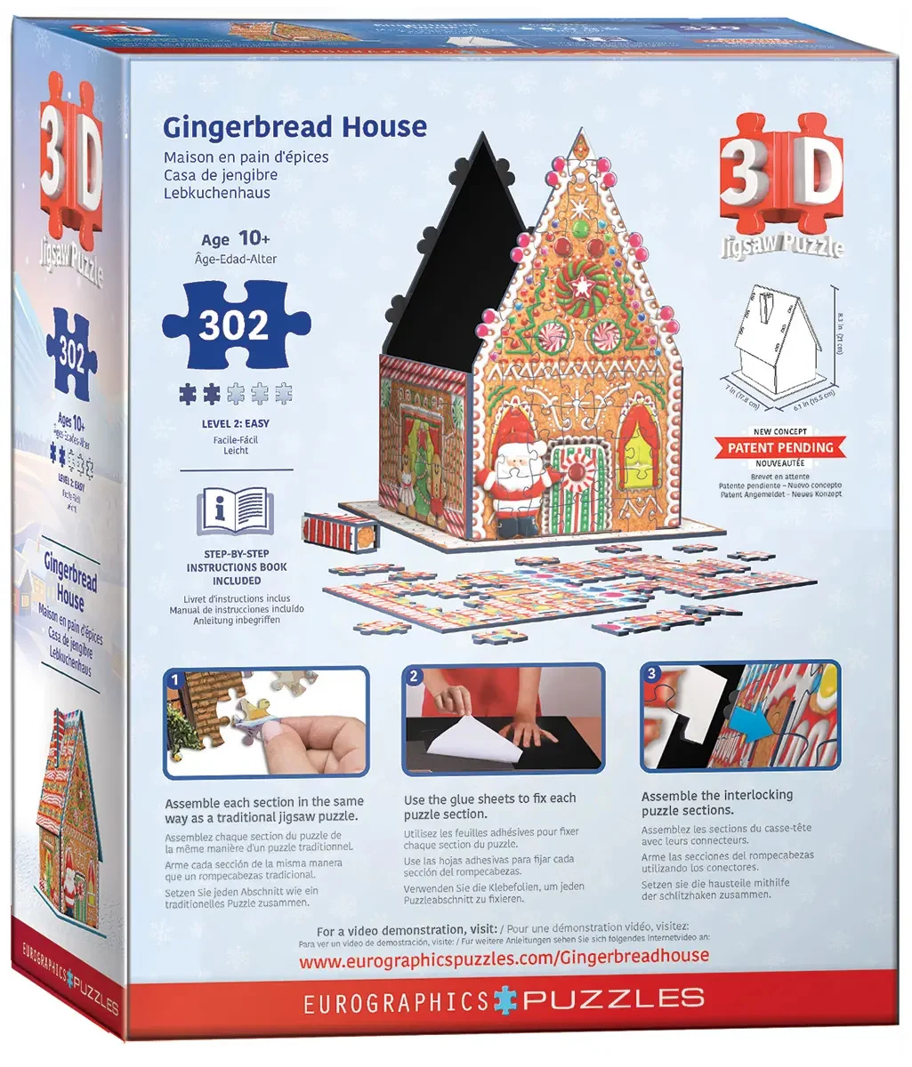 3D Puzzle - Gingerbread House