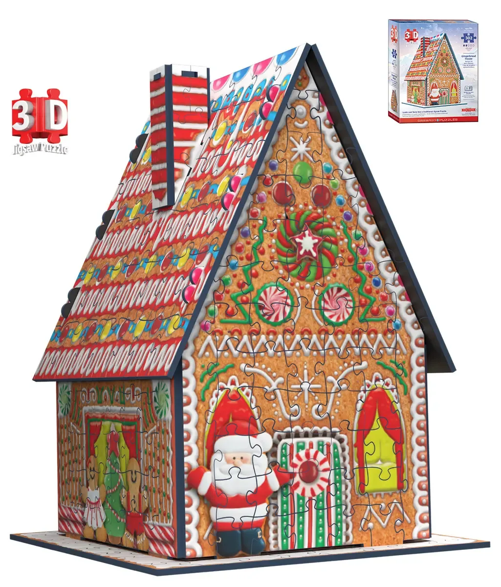 3D Puzzle - Gingerbread House