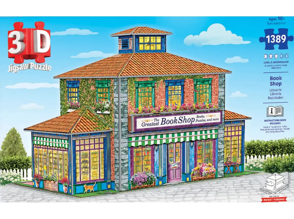 3D Puzzle - Book Shop