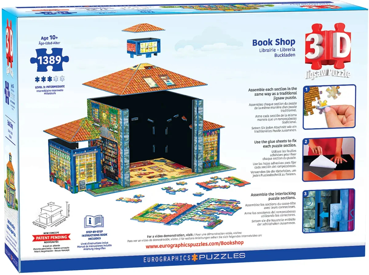 3D Puzzle - Book Shop