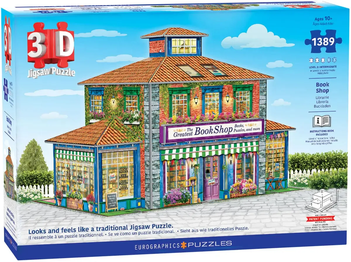 3D Puzzle - Book Shop