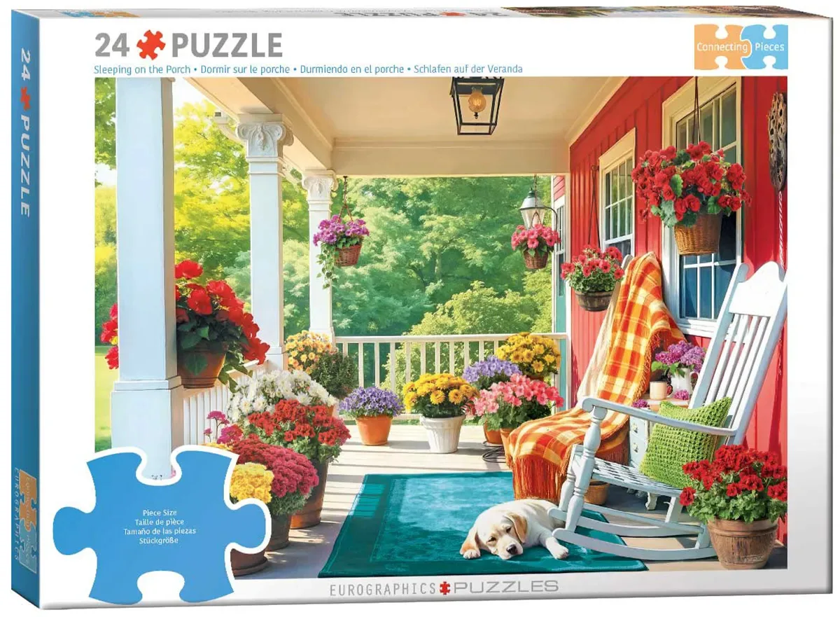 Sleeping on the Porch - 24 Piece Jigsaw Puzzle by Eurographics ...