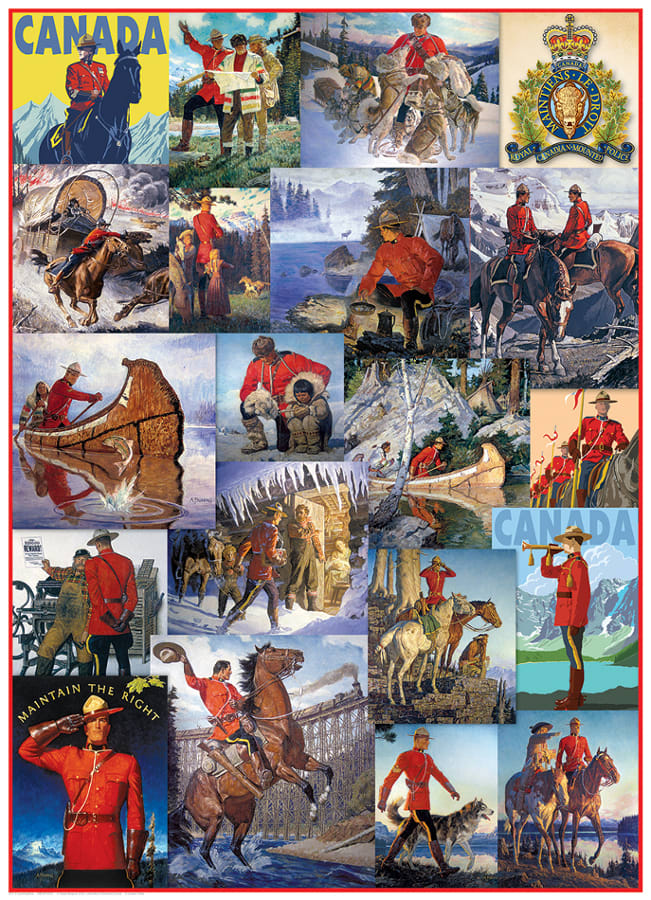 Royal Canadian Mounted Police Collage People