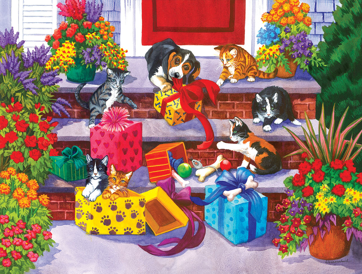 Time for Toys and Treats Cats Jigsaw Puzzle