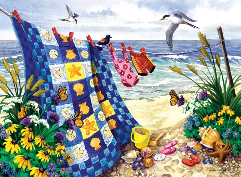 Seaside Summer Quilting & Crafts Jigsaw Puzzle