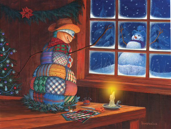 Snowman Patches Christmas