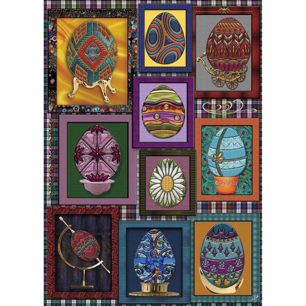 Eggs In Frames Collage Jigsaw Puzzle