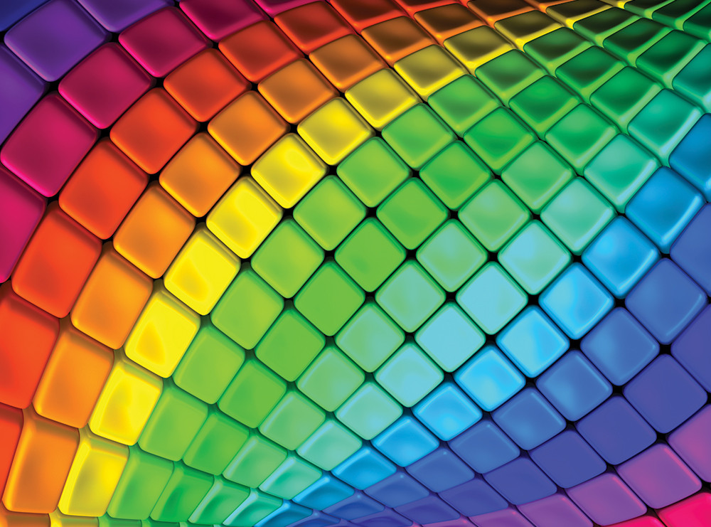 Rainbow Tiles Rainbow & Gradient Jigsaw Puzzle