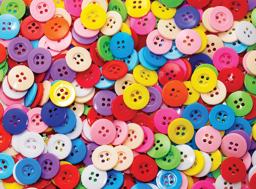 Buttons Collage Jigsaw Puzzle
