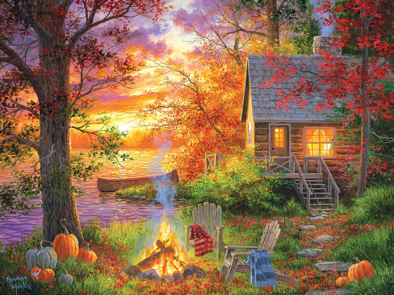 Sunset Serenity Countryside Jigsaw Puzzle