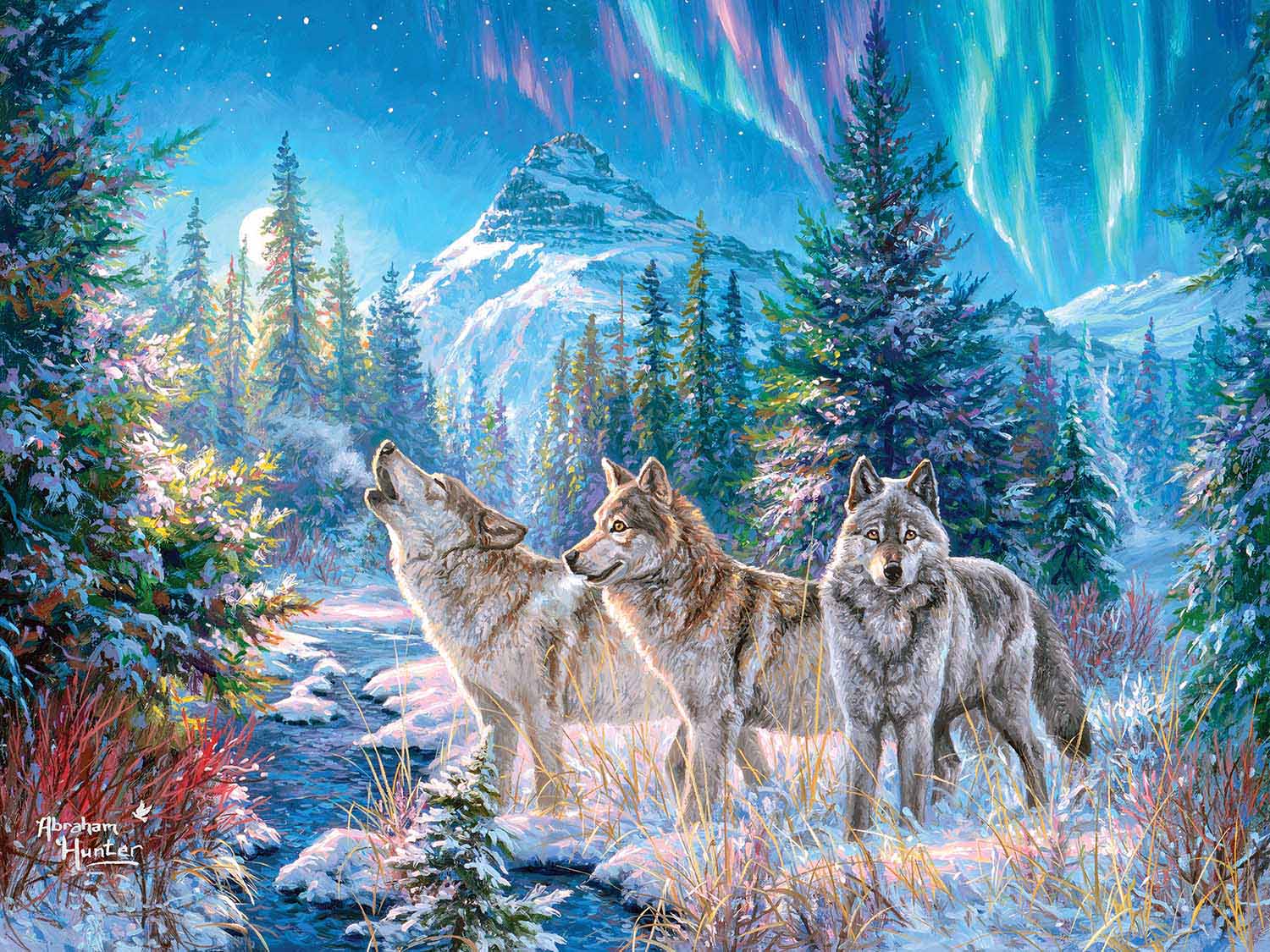 Morning Song Wolf Jigsaw Puzzle
