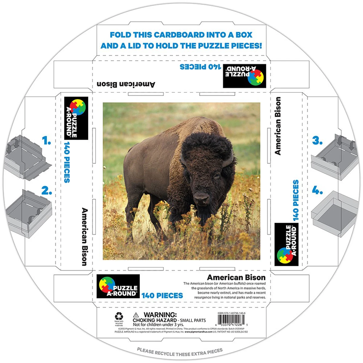 American Bison Puzzle A&bull;Round:
