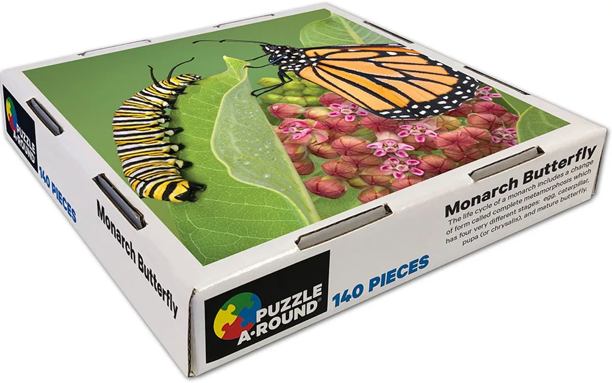 Monarch Butterfly Puzzle A&bull;Round