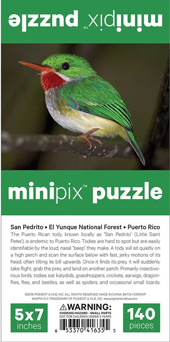 Puerto Rican Tody MiniPix&reg; Puzzle