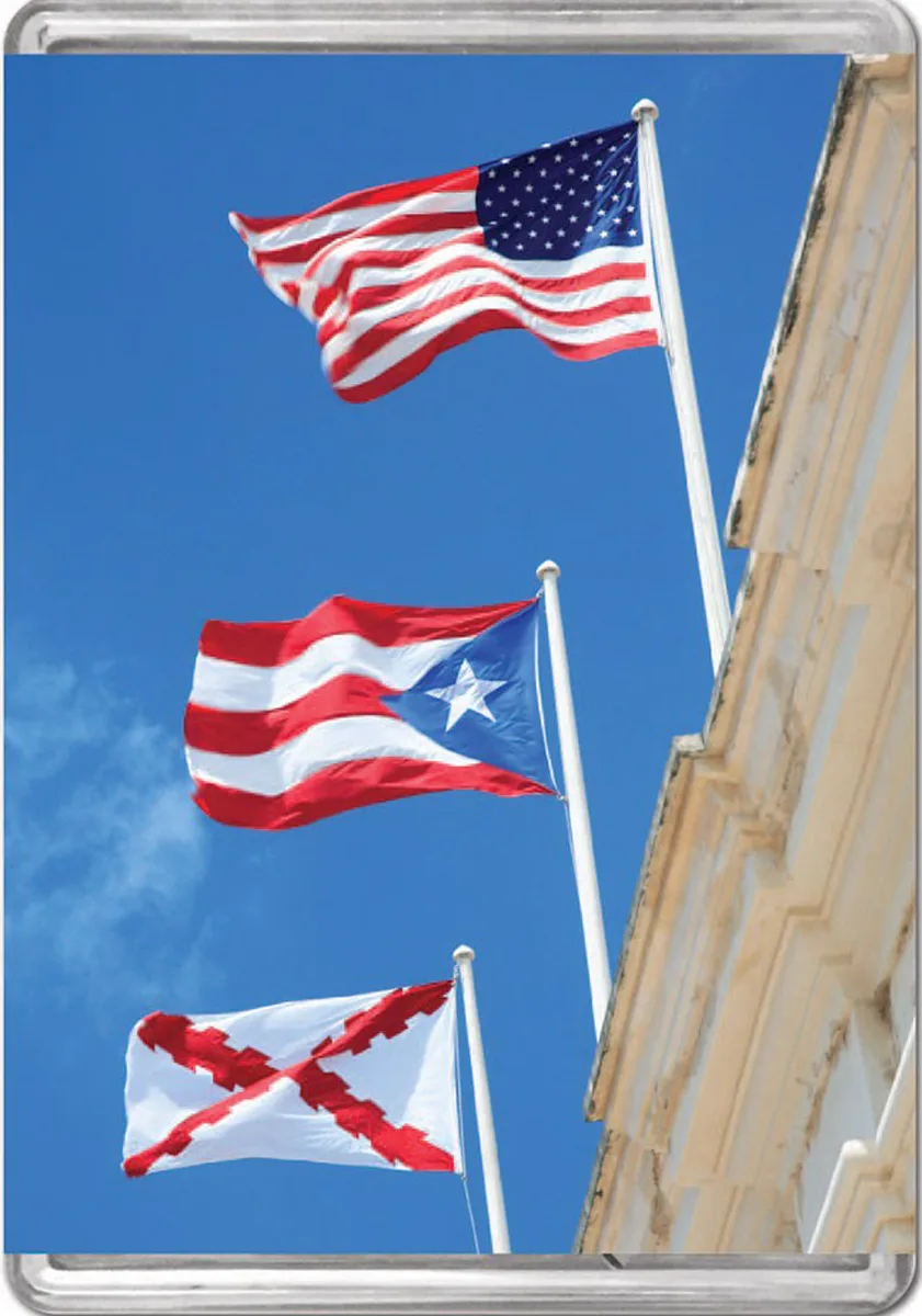 Flags Of Puerto Rico MiniPix&reg; Puzzle Photography