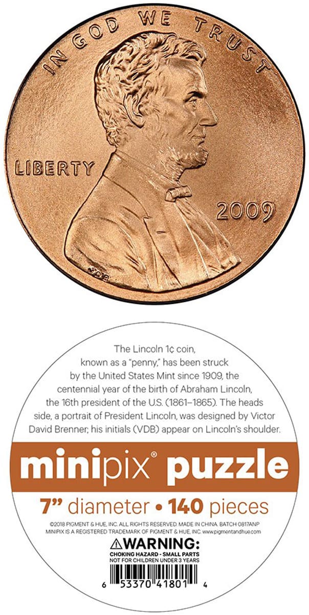 Lincoln Penny MiniPix&reg; Puzzle