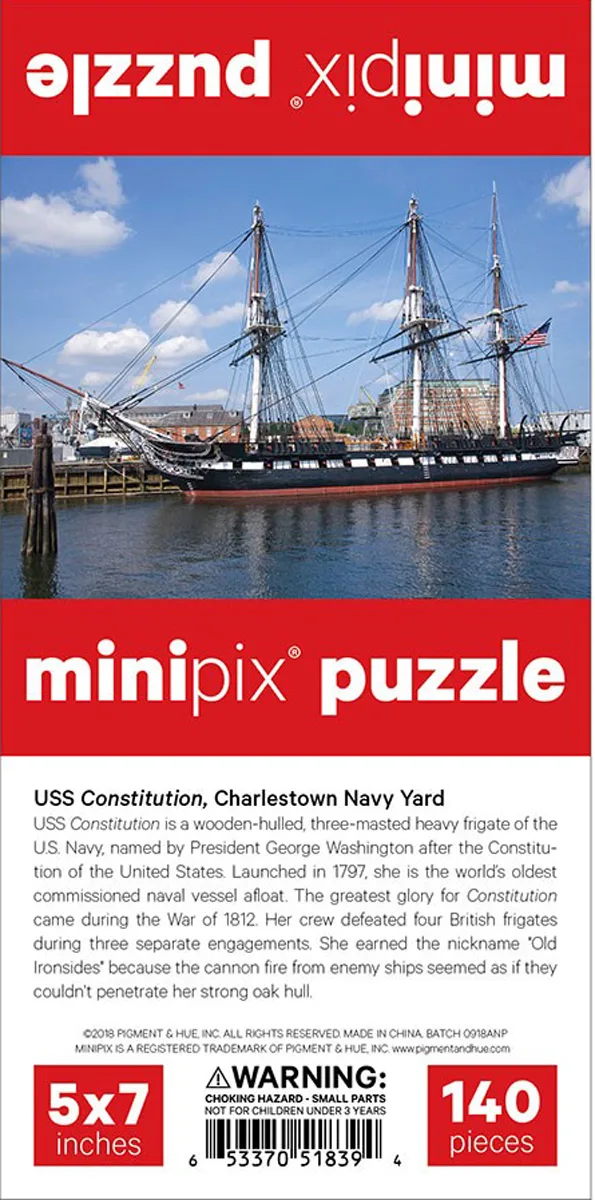 USS Constitution MiniPix&reg; Puzzle
