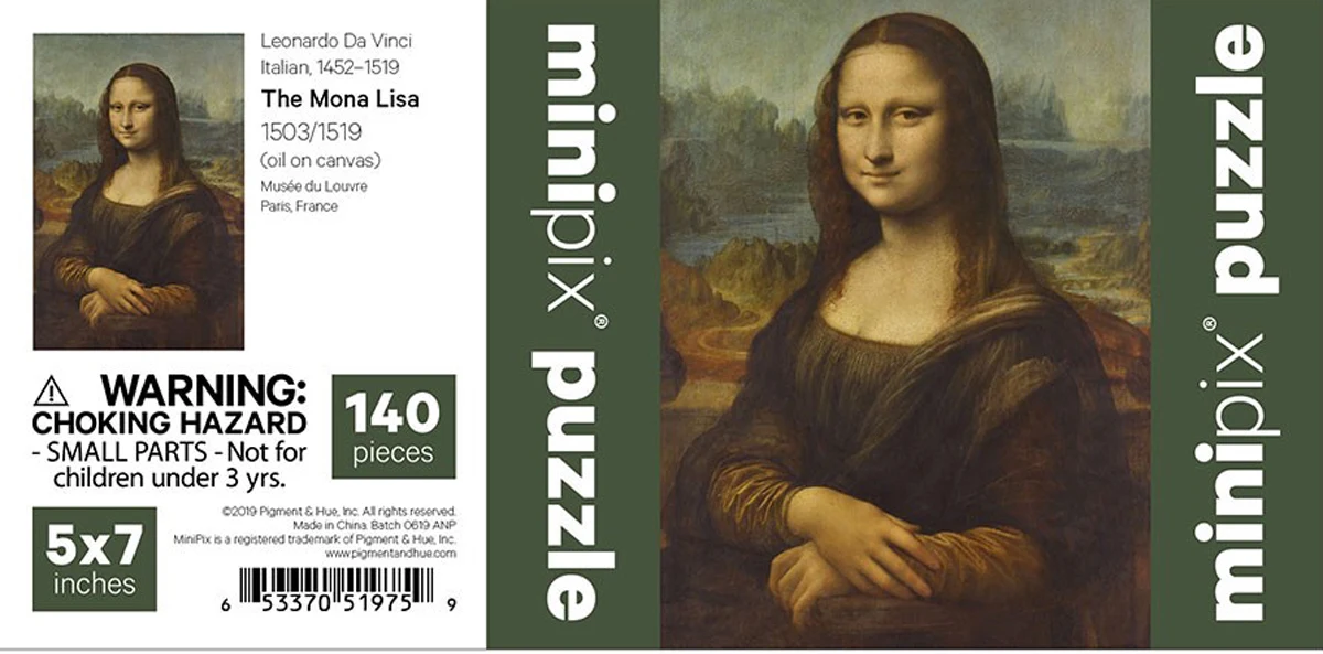 Mona Lisa MiniPix&reg; Puzzle