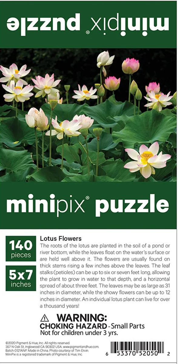 Lotus Flowers MiniPix&reg; Puzzle