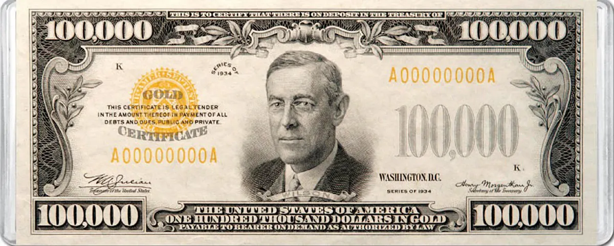 $100,000 Banknote MiniPix&reg; Puzzle - Scratch and Dent United States