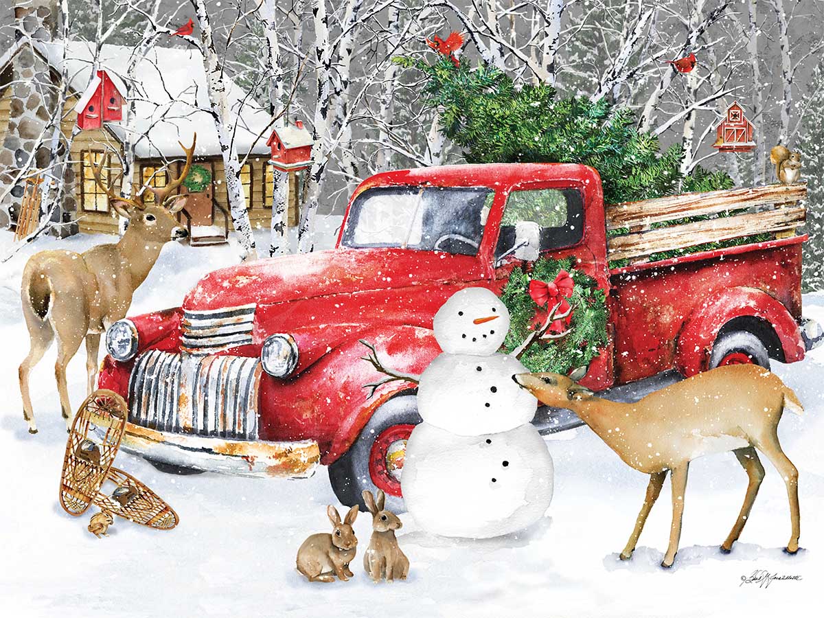A Country Christmas Countryside Jigsaw Puzzle