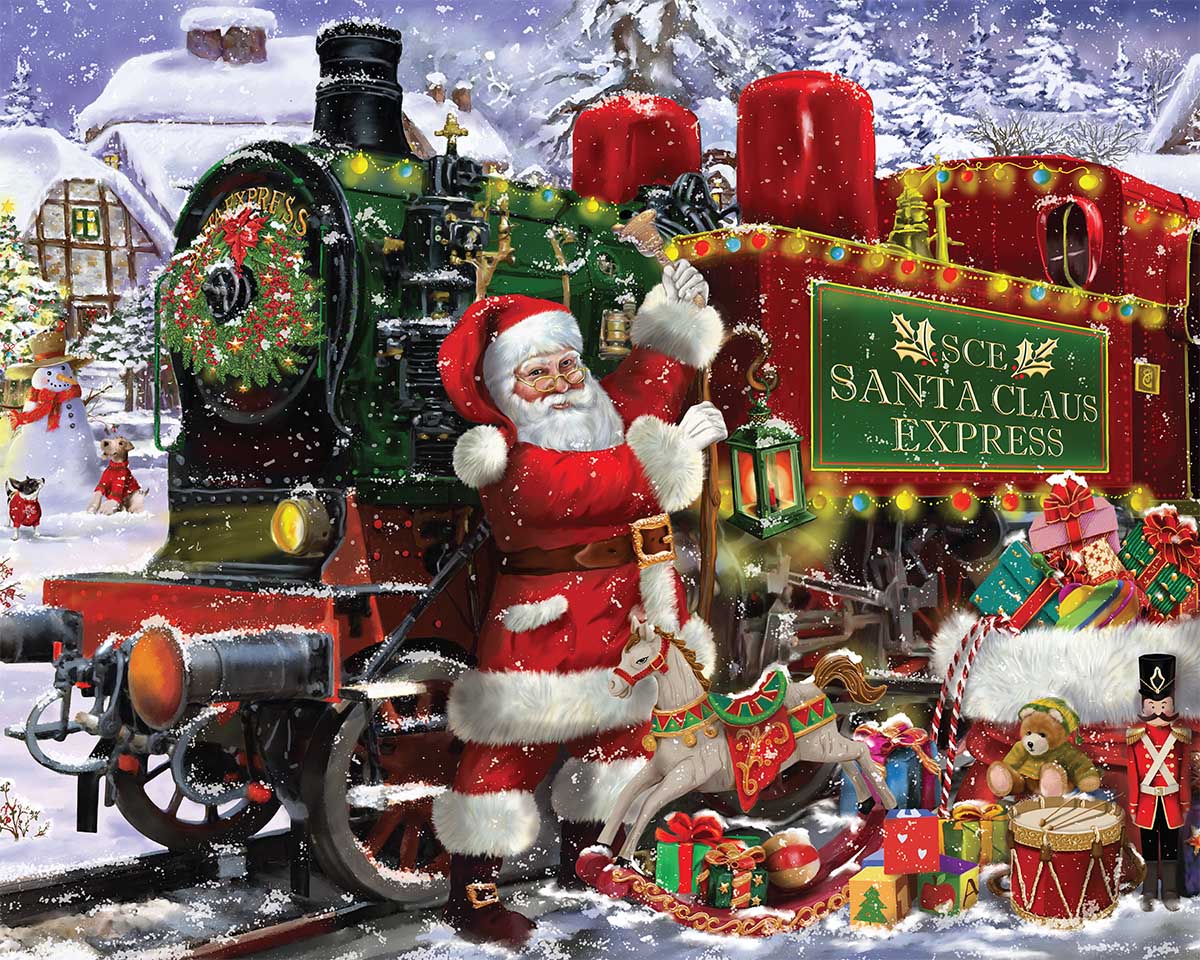 Santa Claus Express Winter Jigsaw Puzzle