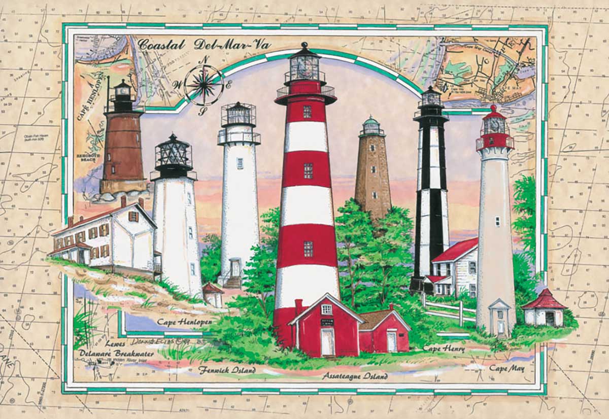 Lighthouses of DelMarVa Lighthouse Jigsaw Puzzle