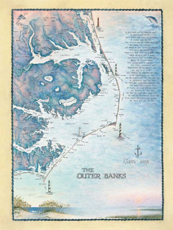 Outer Banks Waterways Maps & Geography Jigsaw Puzzle